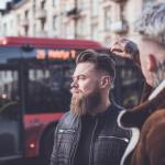 Barbers, barbering, kolekcja męskiego fryzjerstwa, fryzjer, męskie trendy, tekstura, gradacja, pompadour, fade cut, krótkie włosy, pełna broda, styl, pasma